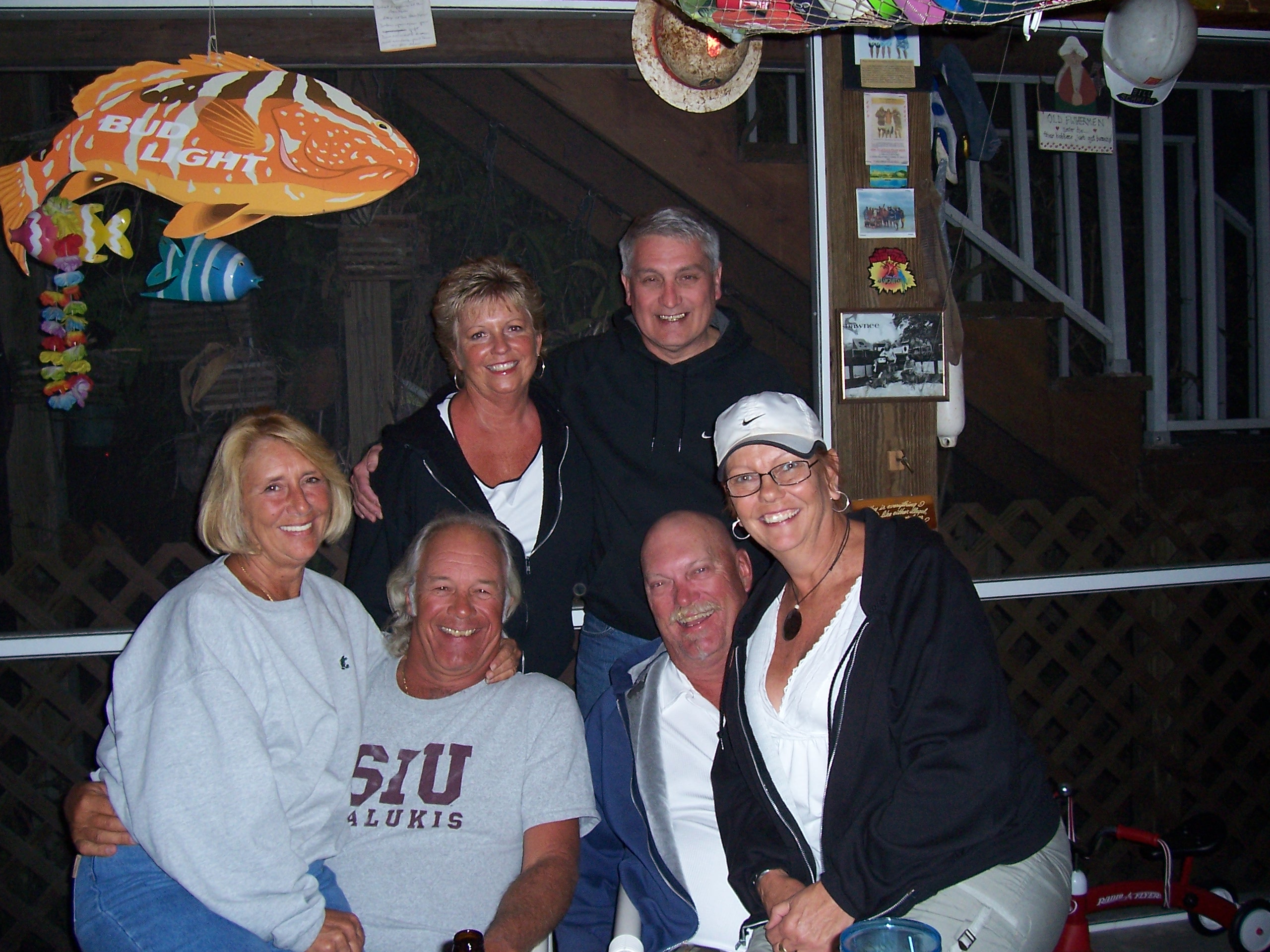 Bill and Betty (LaBarr)Schmidt, Randy and Nancy (Triggs) Page and Debbie (Stodghill) Dew & Ric Olson at the 